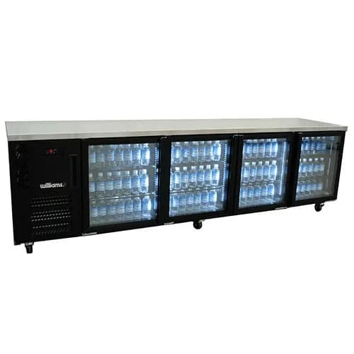 Williams HB4UGB E28093 Boronia Self Contained 4 Glass Door Fridge