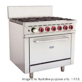 GBS6TLPG Gasmax 6 Burner With Oven Flame Failure