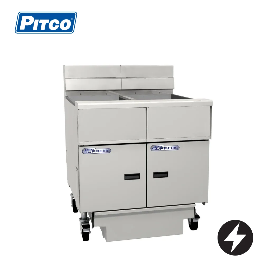 Pitco SE14-2/FD Electric Solstice Fryer with filtration