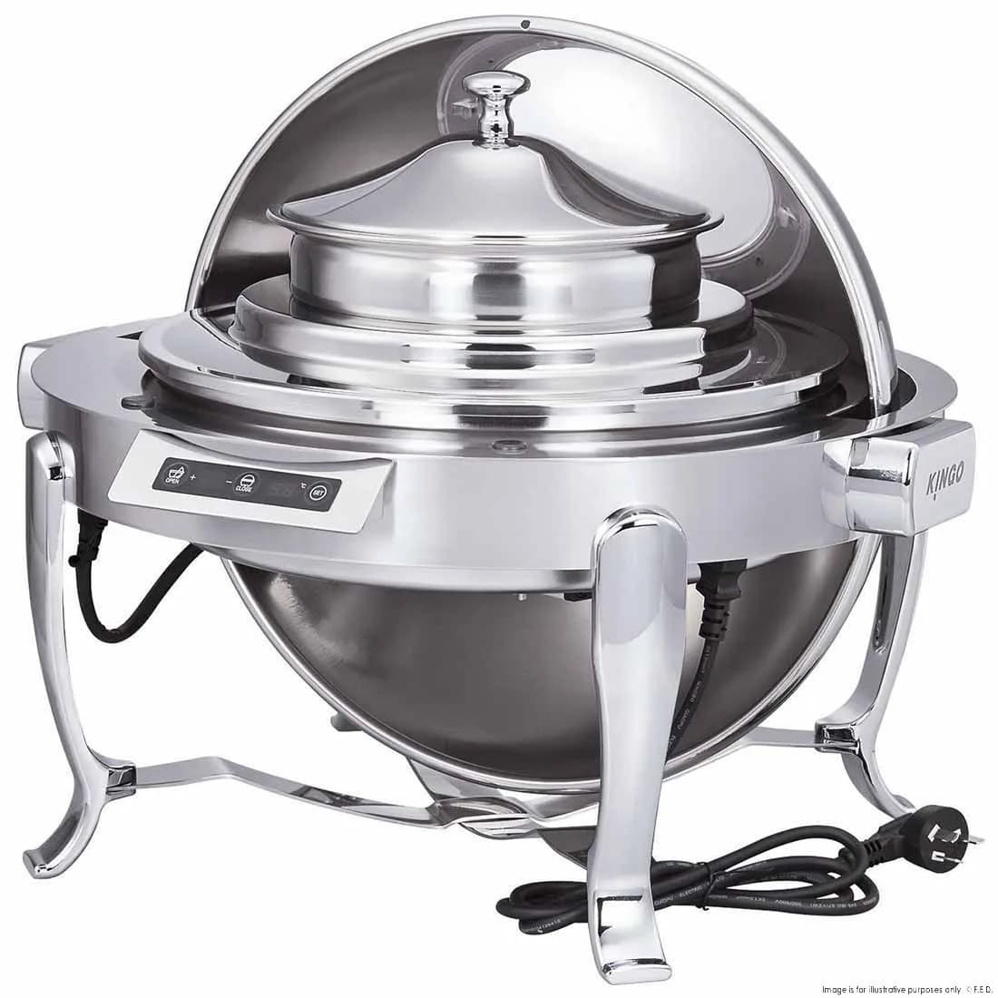 Ex-Showroom: Round Soup Station with Chrome Legs - KGM6807G
