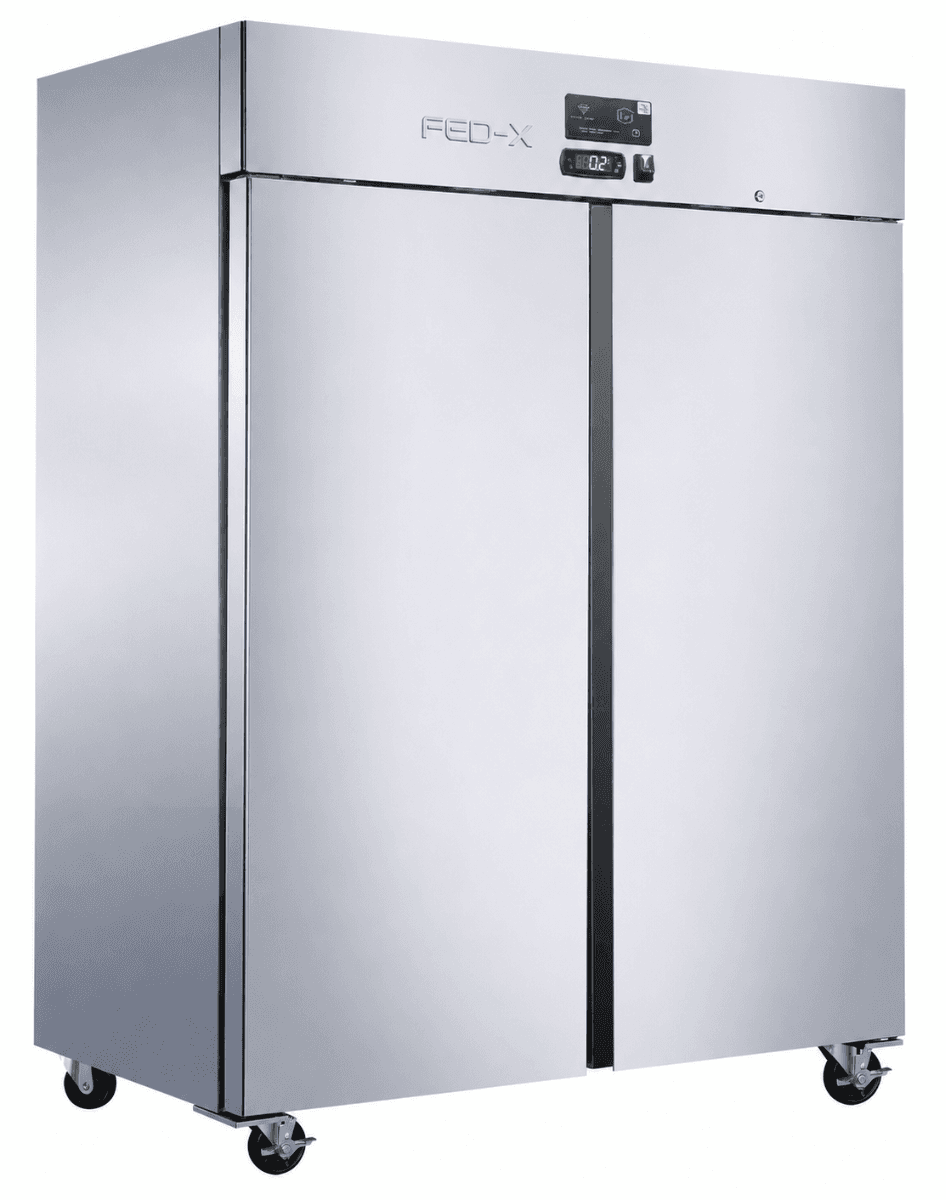 FED-X Press Liner Double Door Upright Fridge with Wi-Fi Controller — XUPC1400