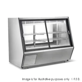 Bonvue Dual-Access Refrigerated Deli, Meat and Seafood Display Case - AMS-18DD