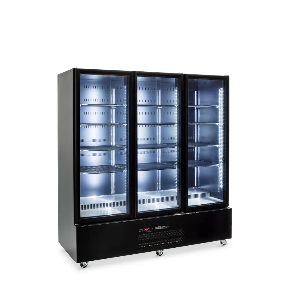 QUARTZ STAR 3 DOOR BLACK GLASS