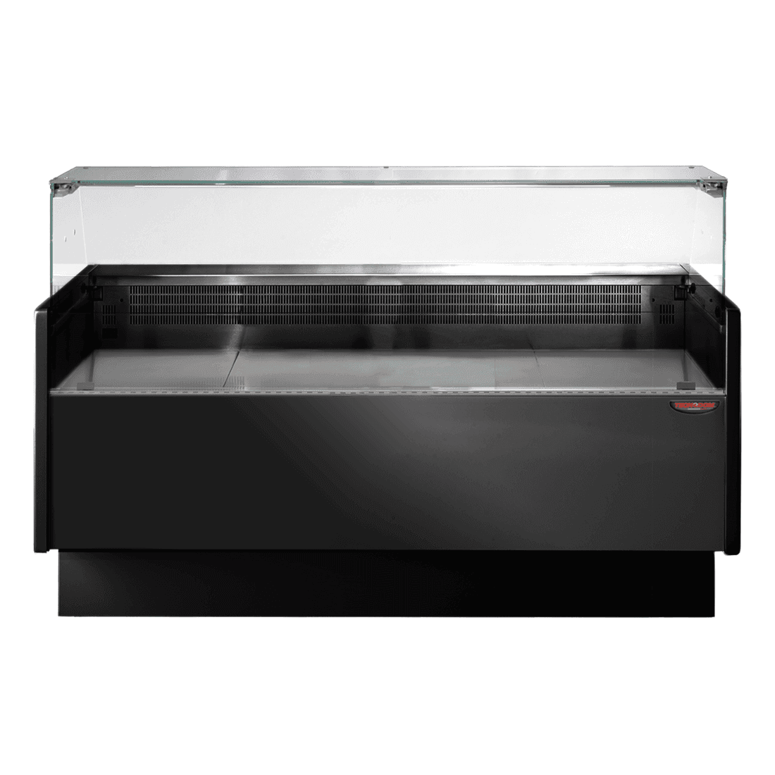 Tecnodom Serie MR80 Black 1520mm Wide Deli Display with Storage and Castors - TDMR-0815B