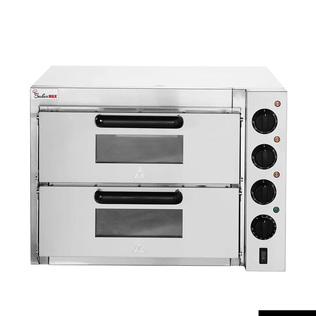 BakerMax Compact Countertop Double Deck Electric Pizza Oven EP-2T/15