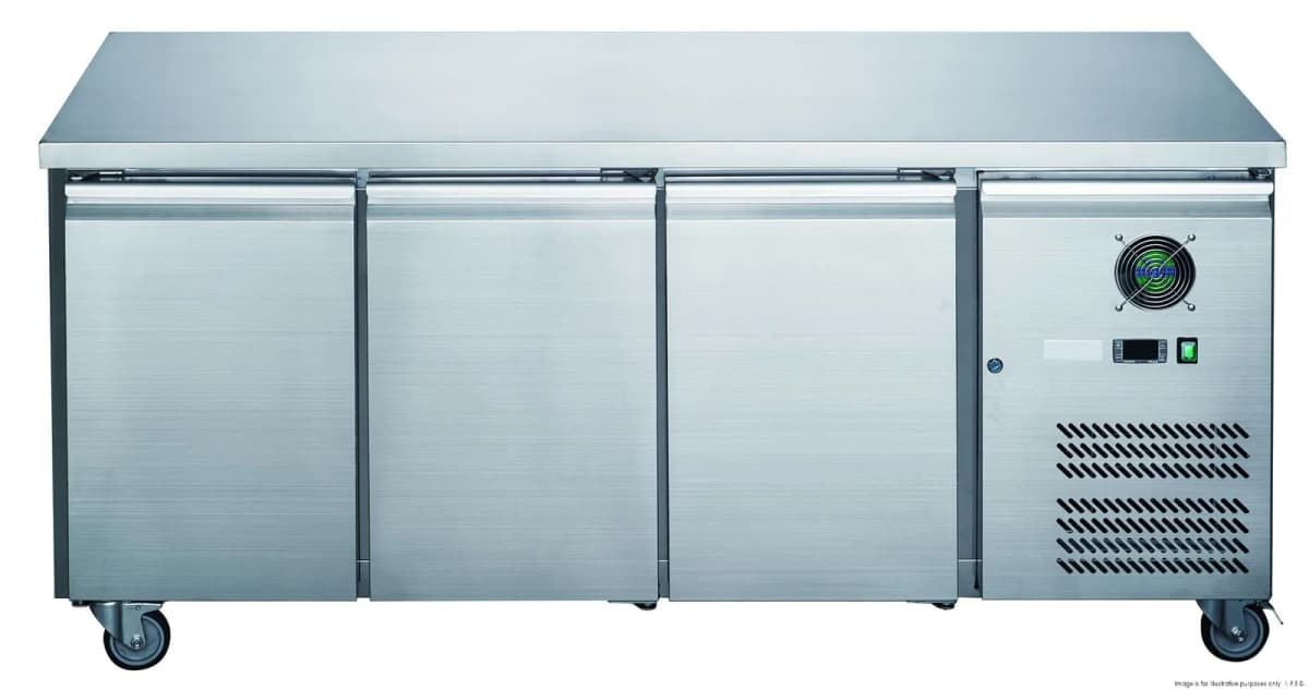 2NDs: FED-X S/S Three Door Bench Fridge - XUB7C18S3V-NSW2077