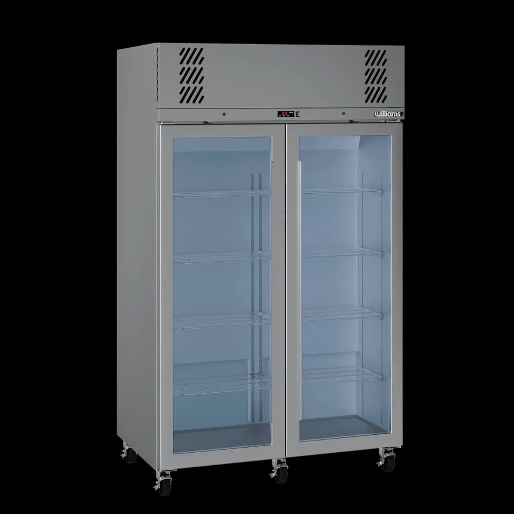 Williams 2 door pearl stainless steel glass door