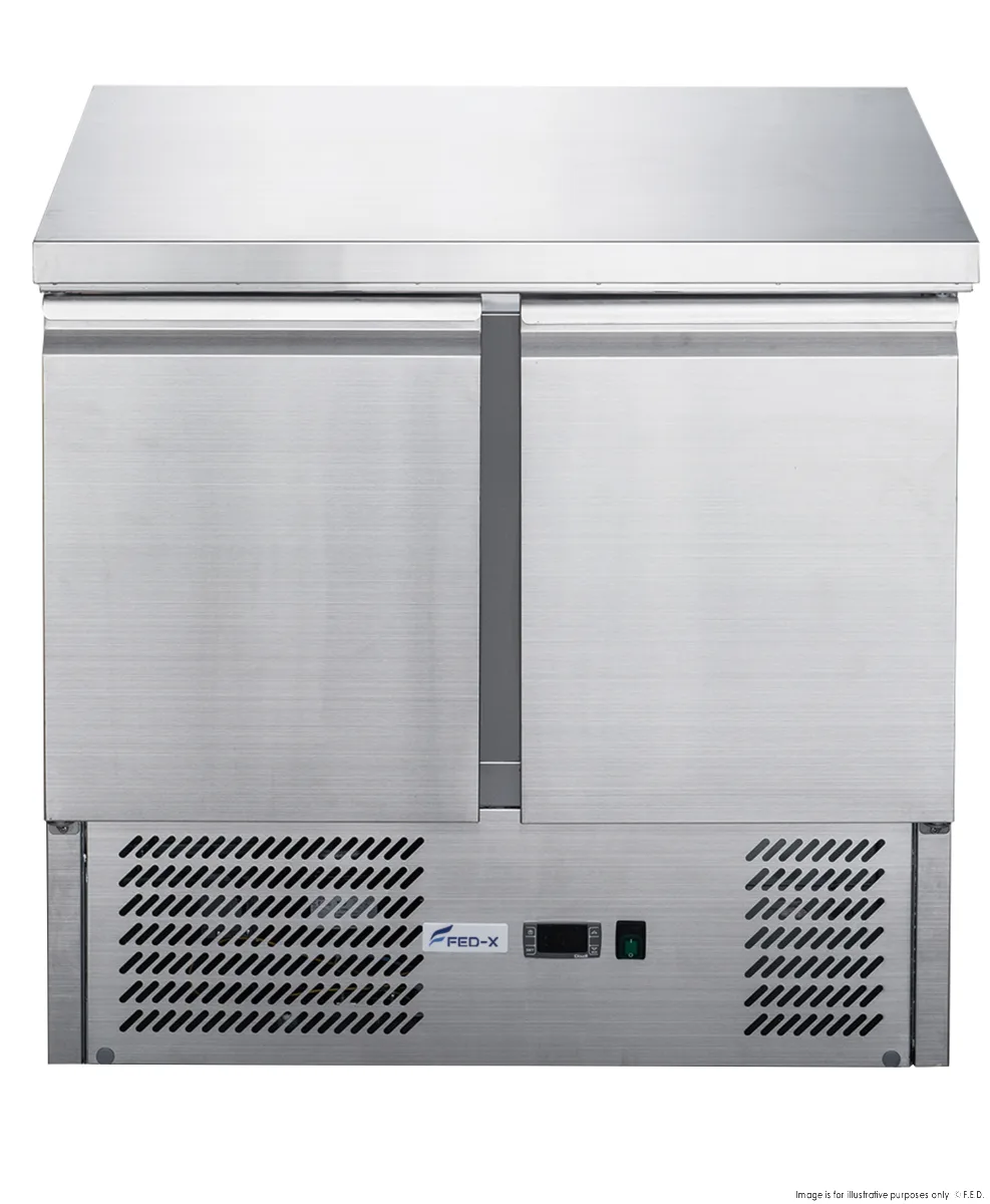 FED-XGNS900B Two Door Counter Compact Workbench Fridge