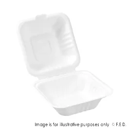 PakMax 6*6" Sugarcane Clamshell - CS-66