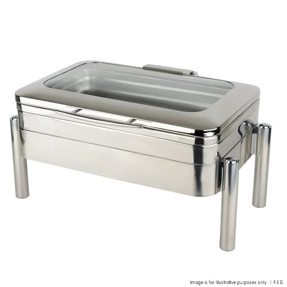 2NDs: Oblong Chafing Dish with Glass Lid - KGJ404-QLD50