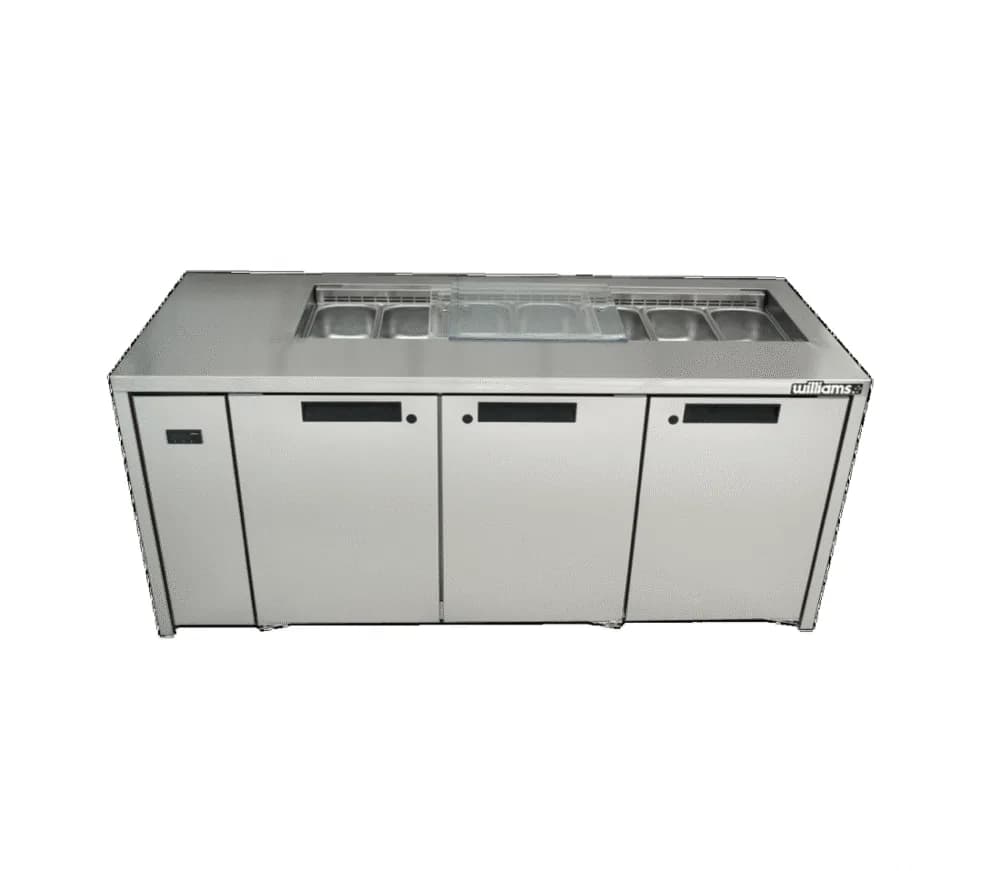 Under Bar Bench Fridge Freezers Remote Three DOOR