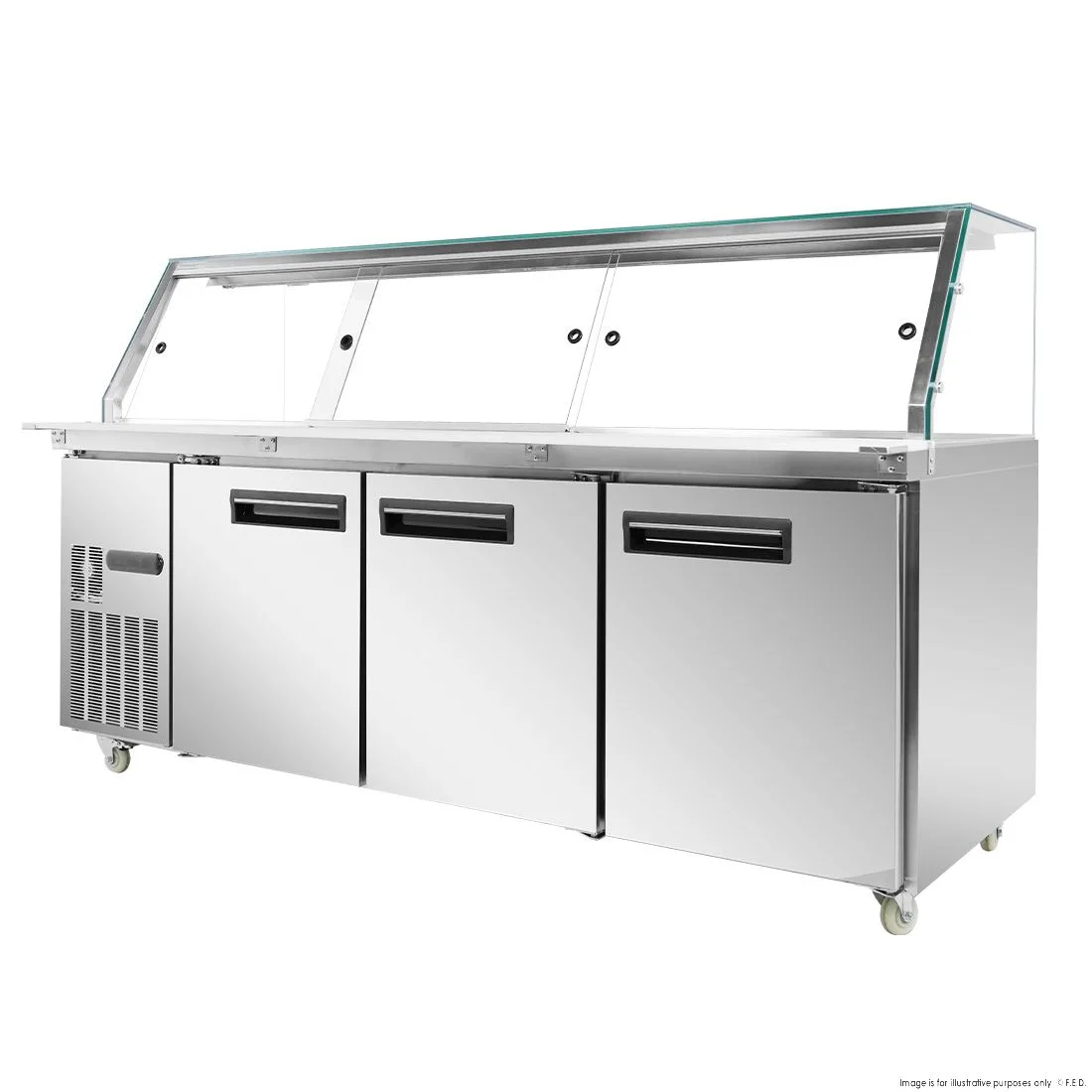 Thermaster Cold Salad & Noodle Bar 6x1/1 GN Pans - PG210FA-XG