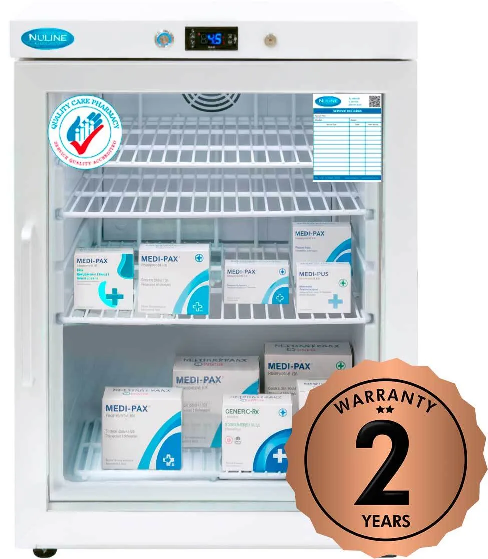 PR150 Pharmacy Refrigerator Glass Door