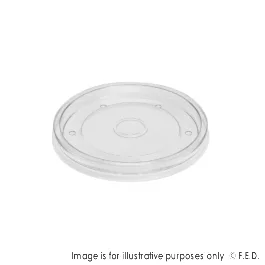 PakMax 115mm PP Lid Fit for 20/26/32oz Paper Deli Container - DELI-115-PP-LID