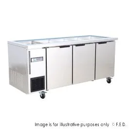 Thermaster 15x1/3 GN pan Ventilated Refrigerated Saladette - TL1800TN-15P