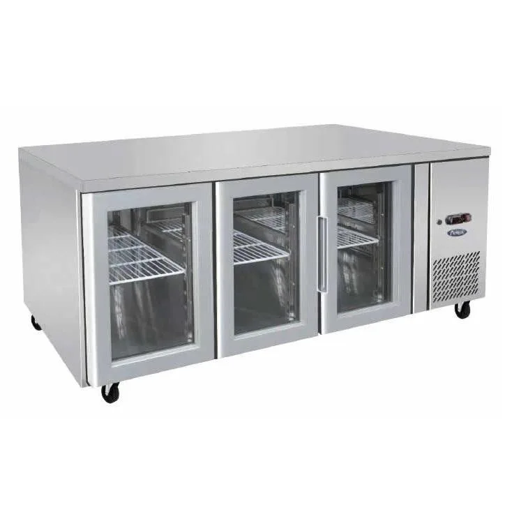 Under Bar Bench Fridges 3 Door Display