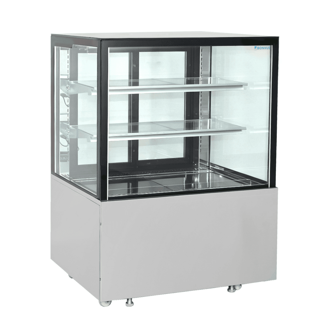 Bonvue Deluxe 900mm Square Glass Cake Display Cabinet - SC090FA-2XB