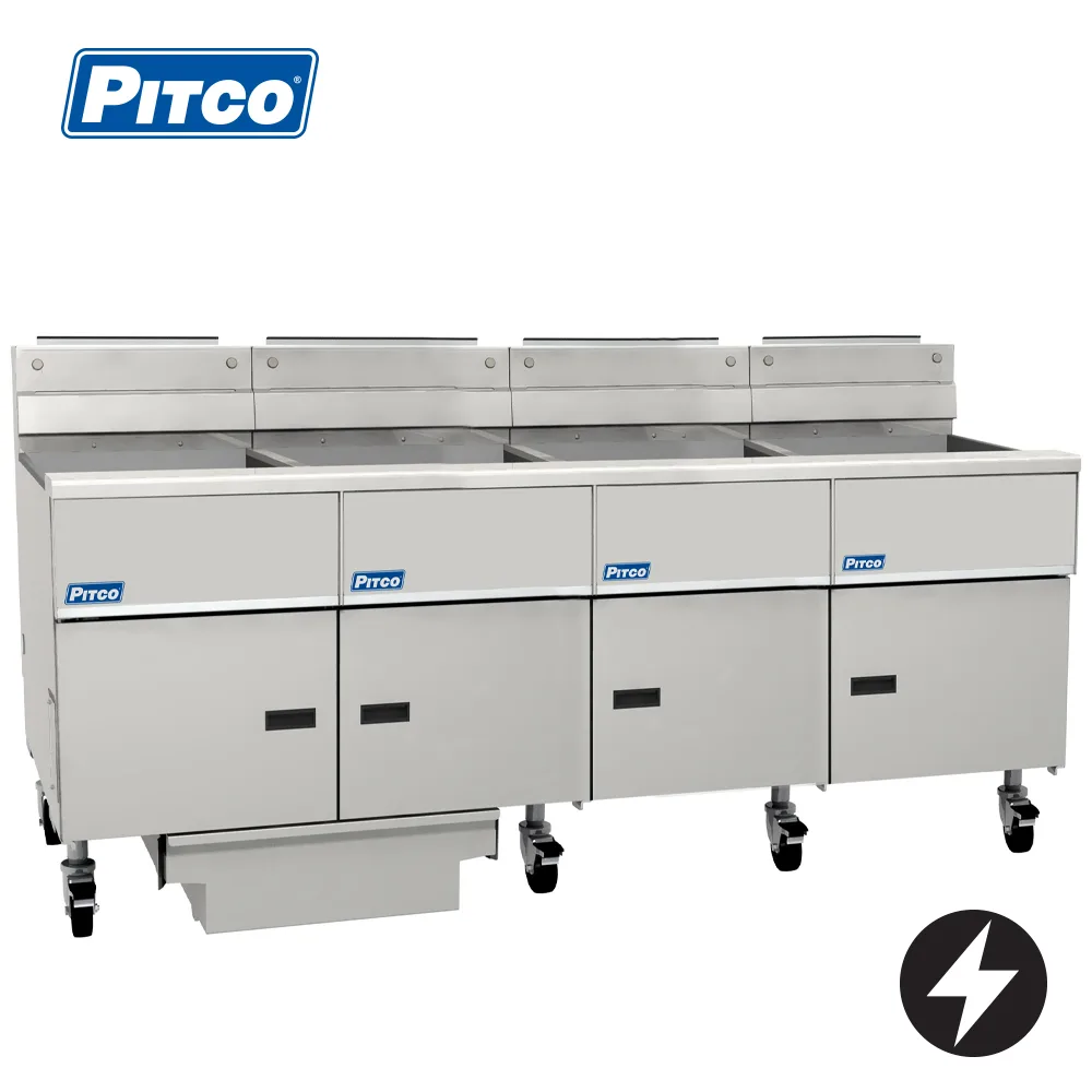 Pitco SE18-4/FD Electric Solstice Fryer with filtration