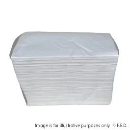 PakMax 2 ply 125 Sheets 1/8 Fold White Napkin - FWN218-400-125