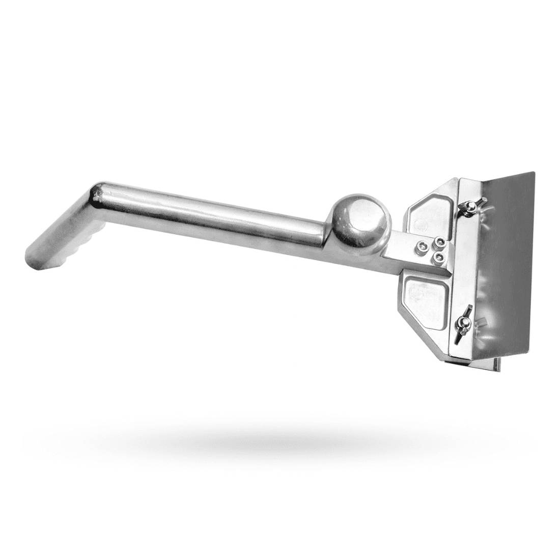 BRENNER 6-inch Heavy Duty Aluminium Grill Scraper with 16-inch Handle - GS-16AL