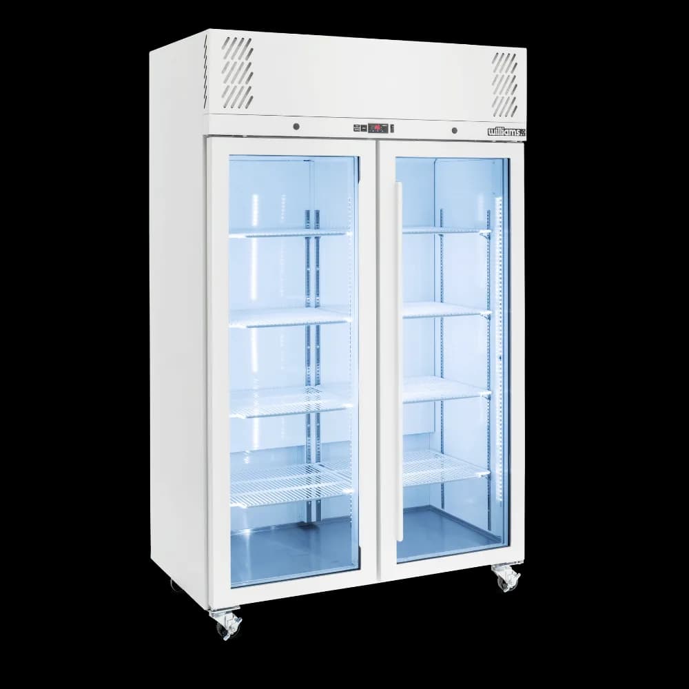 Williams 2 door pearl white glass door