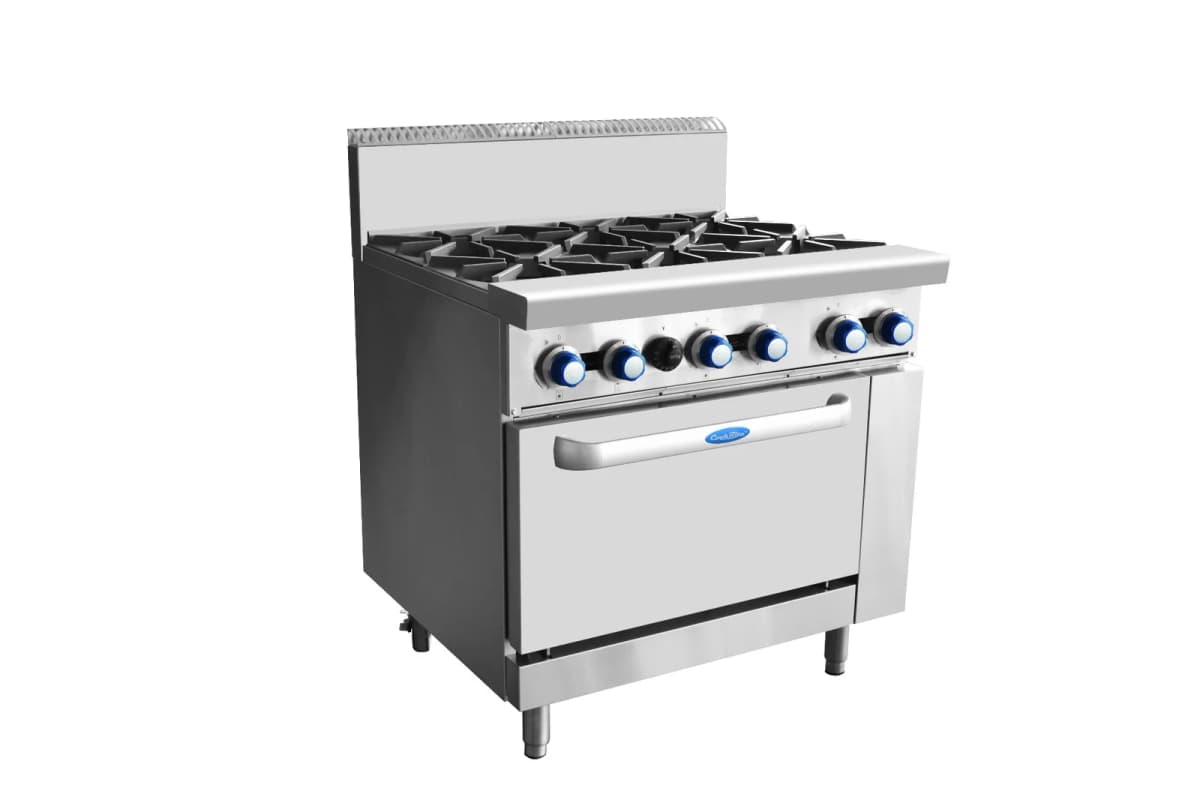 6 BURNERS WITH OVEN NG AT80G6B-O-NG