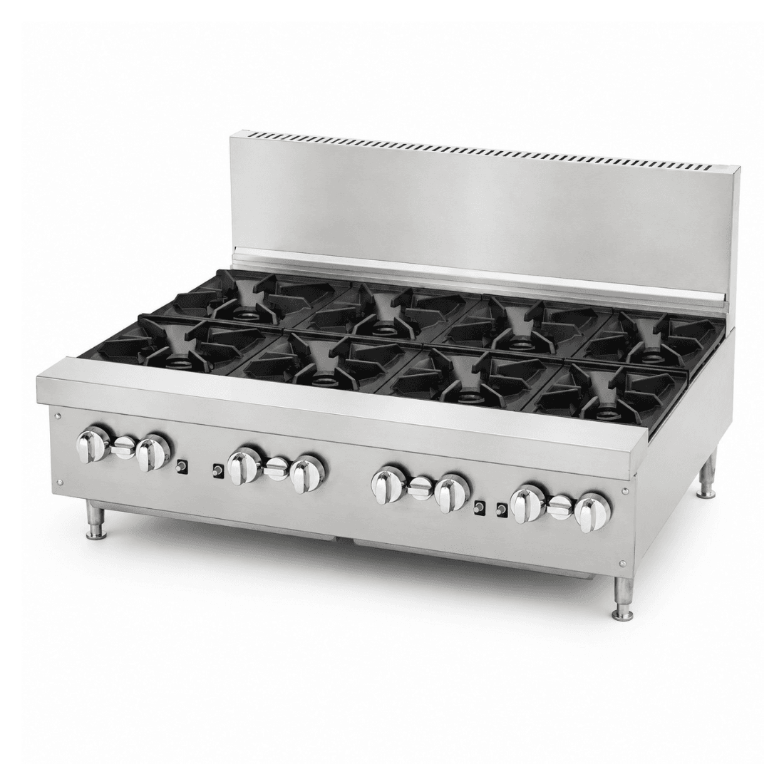 BRENNER Forge 800 Series Gas Bench Top Cooking Range NG with 8 burners - BREG8R-1200L