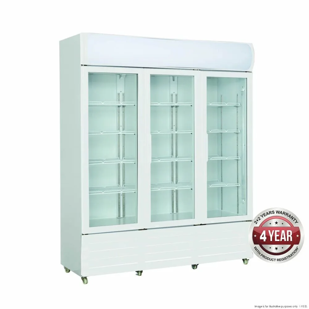 Triple Door Display Fridge