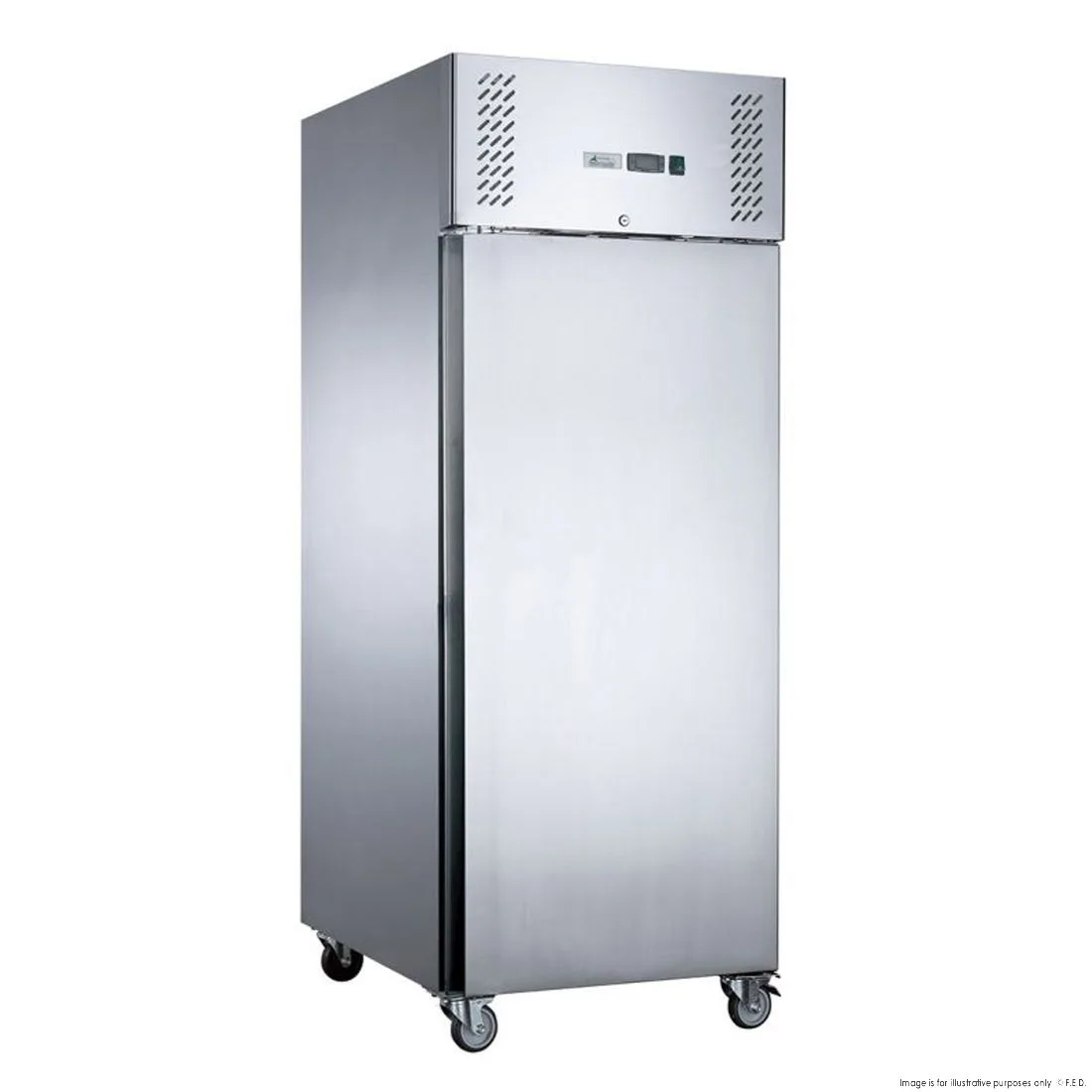 2NDs: FED-X S/S Single Full Door Upright Freezer - XURF600SFV-QLD304