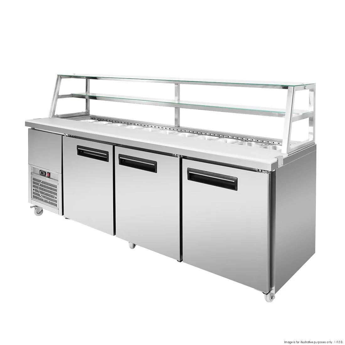 SCB/21 Thermaster 3 Door DELUXE Sandwich Bar