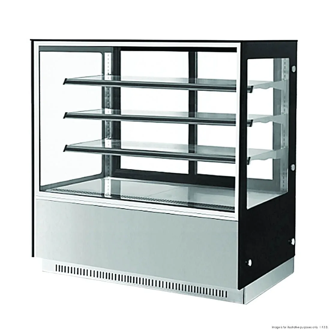 2NDs: Bonvue Modern 3 Shelves Cake or Food Display - GAN-1800RF3 - NSW2153