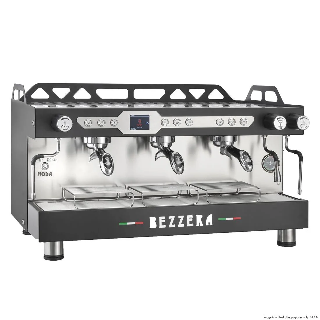 Bezzera 3 Group Moda DE PID Espresso Machine - BZMODAPID3B