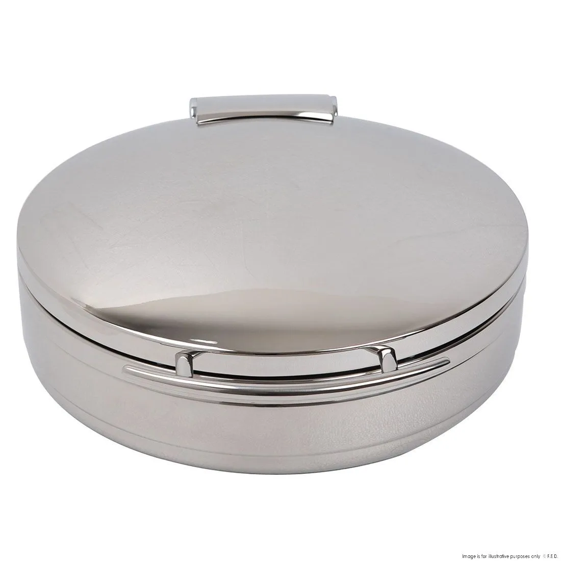 Ex-Showroom: Round Chafing Dish with Steel Lid and S/S Inserted Tray - KGJ301G