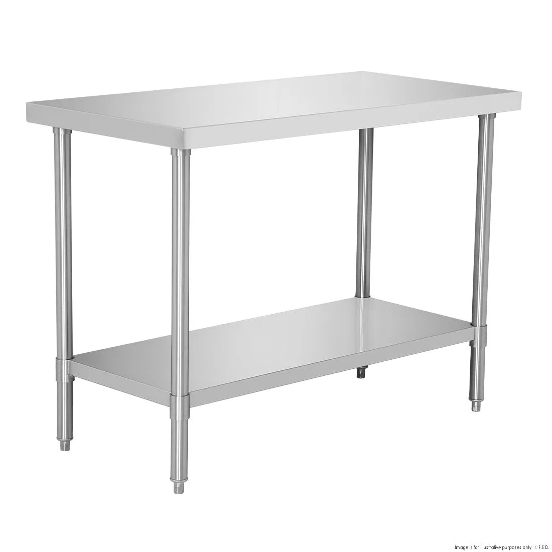 Premium Stainless Steel Workbench 600mm Deep