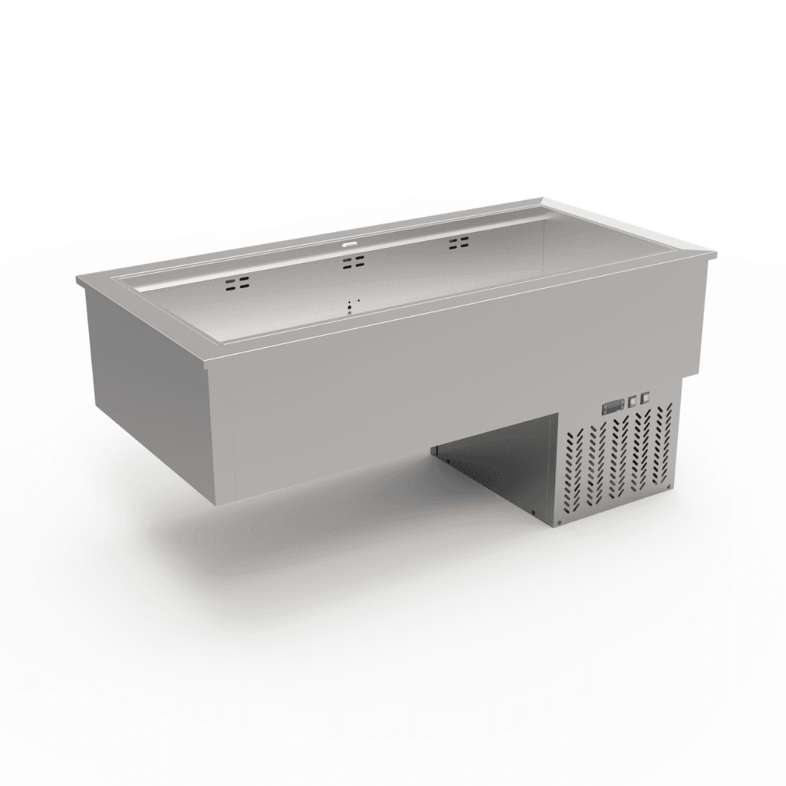 Thermaster 4×GN 1/1 Capacity Ventilated Static Cold Bain Marie Trays - GN4-VA