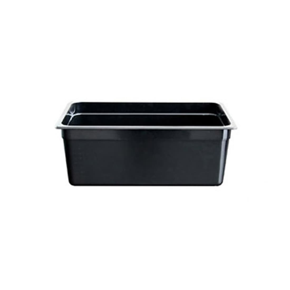 JW-P122B - Black Poly 1/2 x 65 mm Gastronorm Pan