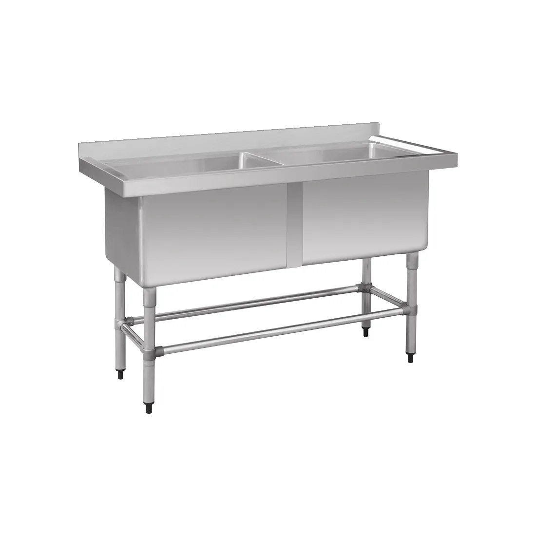 1410 6 ssb stainless steel double deep pot sink