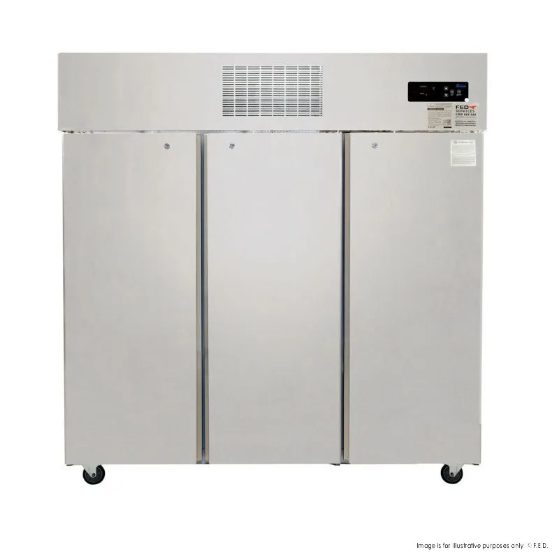 SUF1500 FED THERMASTER Three Door SS Upright Display Freezer