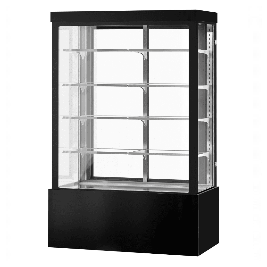 BONVUE Noir Grand 1500mm 4 Shelves Square Cake Display Cabinet - CVS150-4B