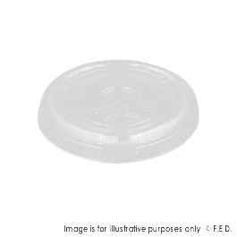 PakMax 98mm Cold Cup Flat Lid - CCFL-98C-PET-LID