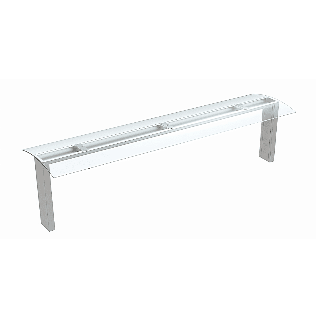 Thermaster Top Glass Sneeze Guard With LED Lighting - TGL-6G