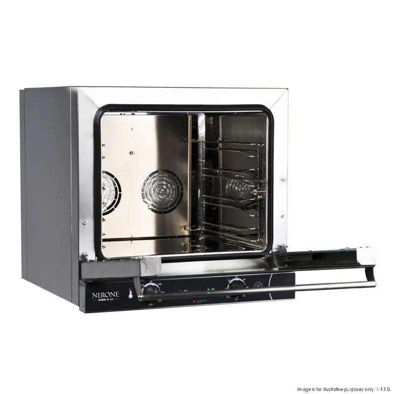 tde 4c tecnodom tray convection oven open without tray