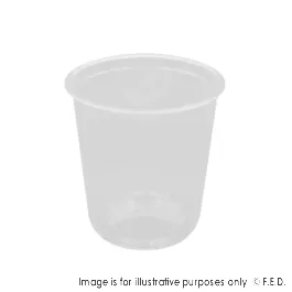 PakMax 90mm 500ML PET U-Shaped Cold Cup - UCC-90-500C