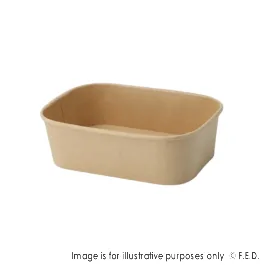 PakMax 750ML Kraft Paper Rectangular Bowl - KPRB-650-120
