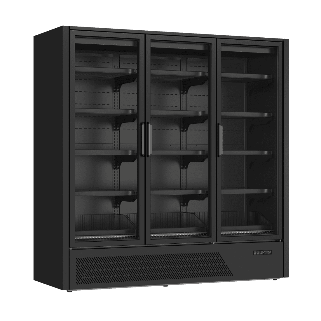 Thermaster 3 Aluminium-Framed Glass Door Multideck Display Freezer - DC-187BT