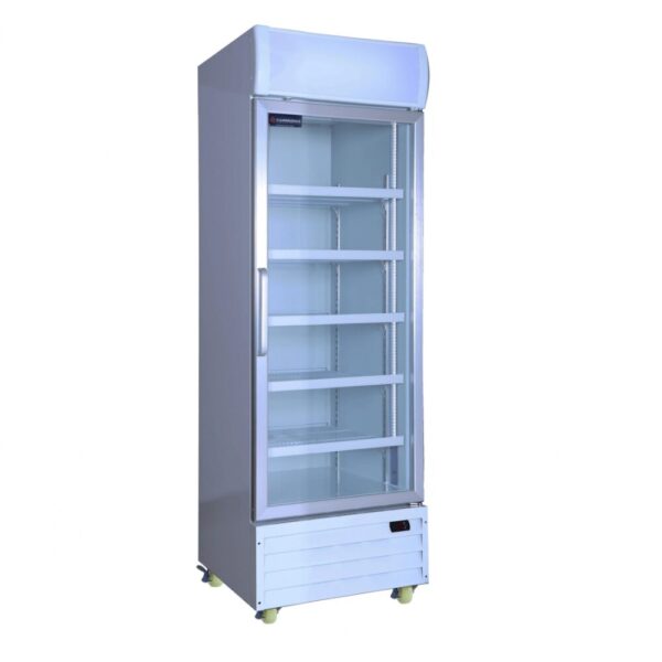 CCE605 CRUSADER Upright 1 Glass Door Fridge 430L