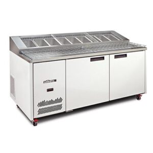 WILLIAMS HJ2PCBA Jade 2 Door Pizza Prep Storage Fridge