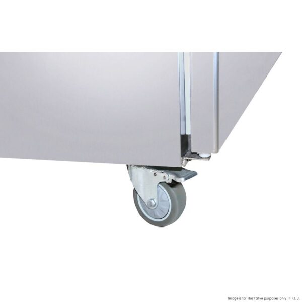 SUC500 F.E.D TROPICAL Thermaster 2×½ Solid door SS Fridge - Image 2