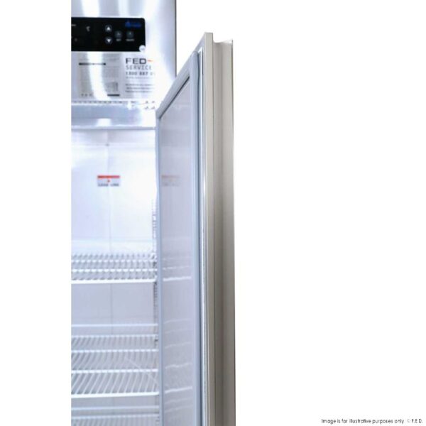 SUC500 F.E.D TROPICAL Thermaster 2×½ Solid door SS Fridge - Image 4