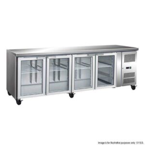 Under Bar Bench Fridges 4 Door Display